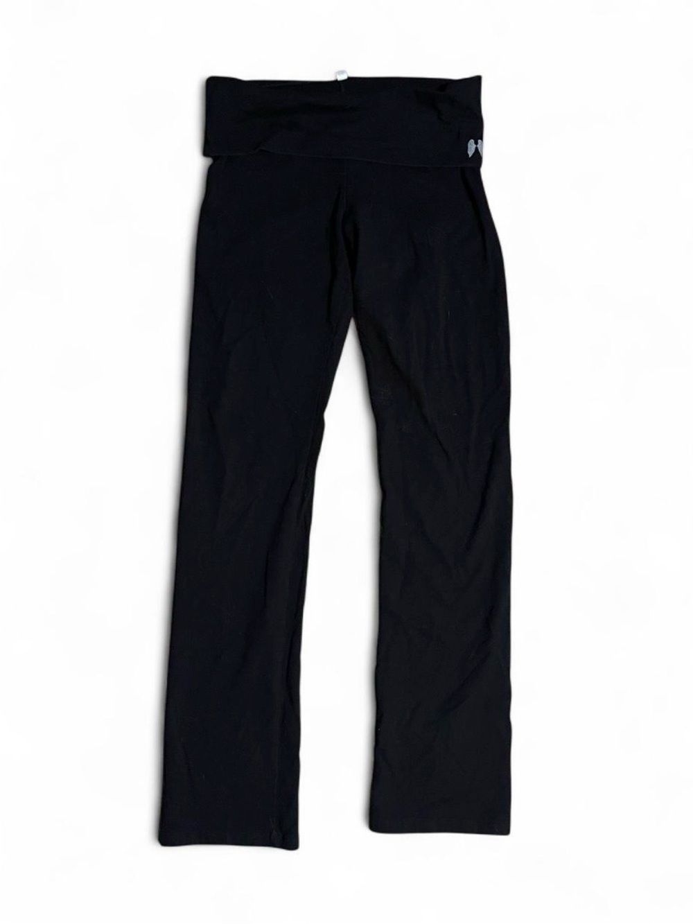 Victoria Secret Black Fold-Over Waist Flared Leggings